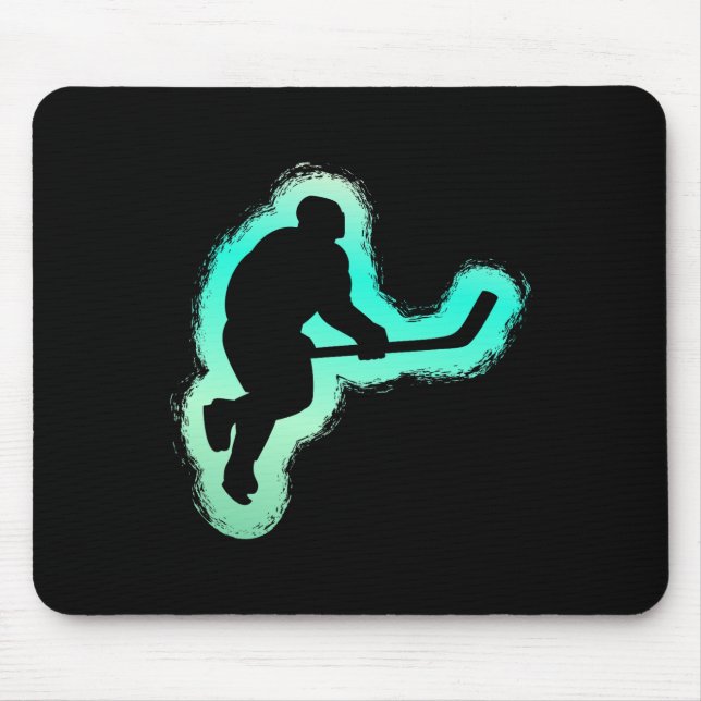 Mousepad Ice Hockey Lover Winter Sports Fan Player Goalie  (Frente)
