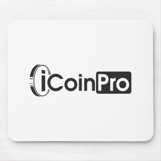 Mousepad iCoinProLogo preto (Frente)