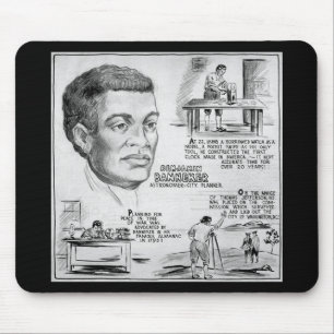 Mousepad Ícone da História Negra: Benjamin Banneker, Cienti