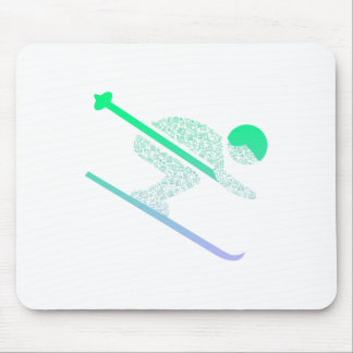 Mousepad Ícone De Esqui Para Meninas De Esqui Skiier