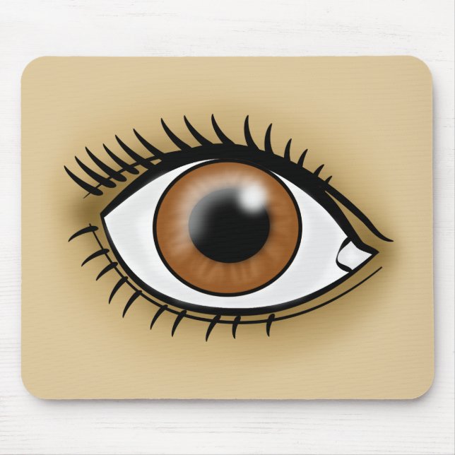 Mousepad ícone de Olho Marrom (Frente)