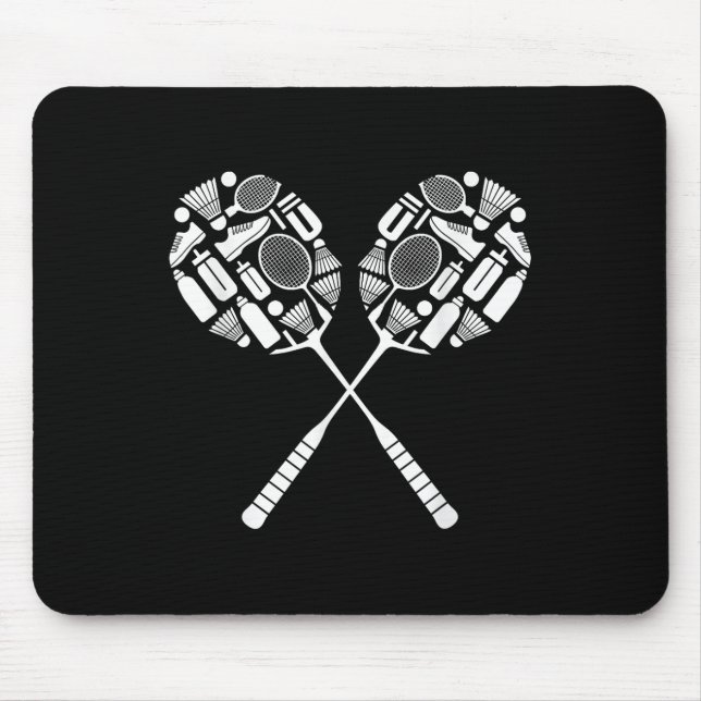 Mousepad Ícone do equipamento de suporte do Badminton Shutt (Frente)