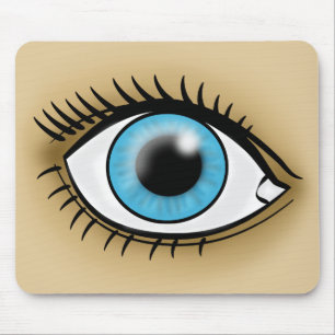 Mousepad Ícone dos olhos azuis