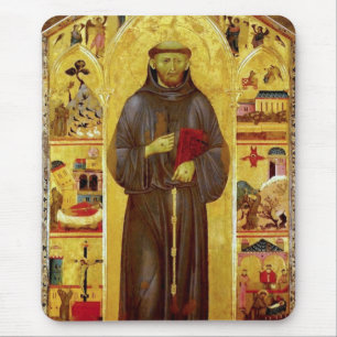 Mousepad Ícone medieval das belas artes de Francisco de