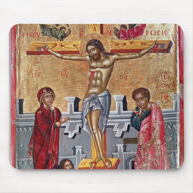 Mousepad Ícone que descreve a crucificação, 1520 (Frente)