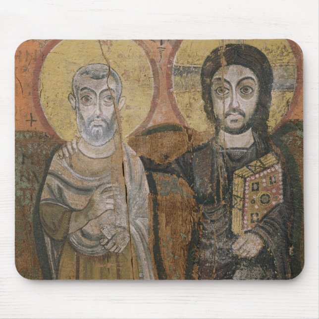 Mousepad Ícone que descreve Abbott Mena com cristo (Frente)