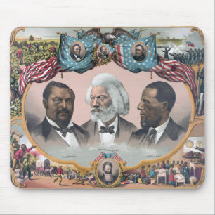 Mousepad Ícones da História Negra: Com Frederick Douglass
