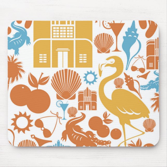 Mousepad Ícones de Florida (Frente)