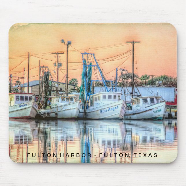 Mousepad "Ícones de Fulton Harbor" (Frente)