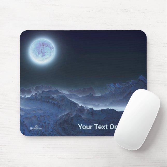 Mousepad Icy Planet, Lua Congelada (Com mouse)