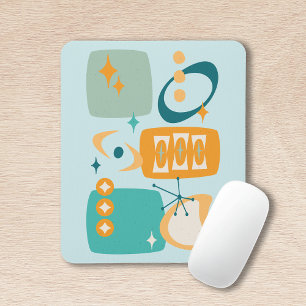 Mousepad Idade Atômica, Abstrato de Meio século 19 Aqua, La