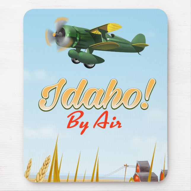 Mousepad Idaho! De avião (Frente)