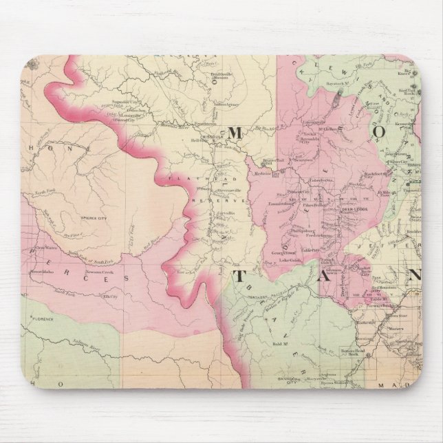 Mousepad Idaho, Montana West (Frente)