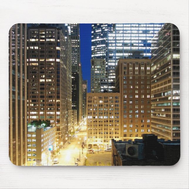 Mousepad Ideia da noite da arquitectura da cidade de (Frente)
