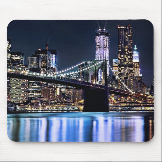 Mousepad Ideia da reflexão da ponte de Brooklyn de New York