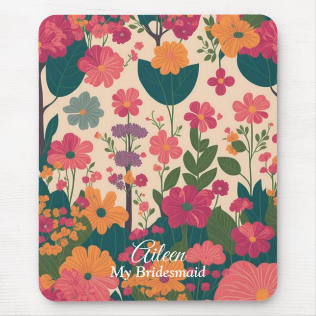 Mousepad Ideia de oferta de Bridesmaid personalizada (Frente)