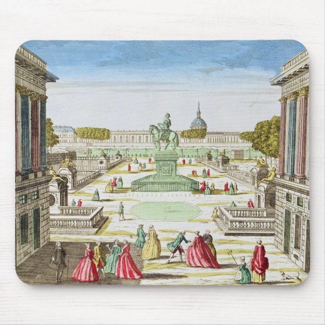 Mousepad Ideia de perspectiva do lugar Louis XV (Frente)