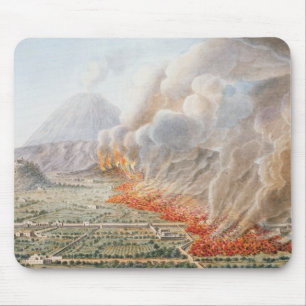 Mousepad Ideia de uma erupção do Monte Vesúvio que