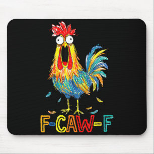 Mousepad Ideia Divertida F-caw-f Para Trabalho F Caw F Escr