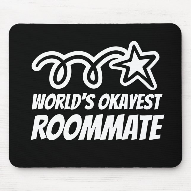 Mousepad Ideia do macaco de rato Okayest do Mundo (Frente)