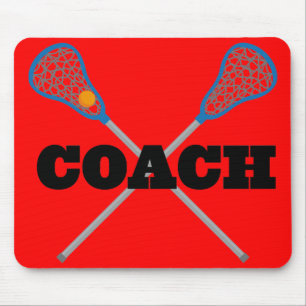 Mousepad Ideia do presente do treinador do Lacrosse
