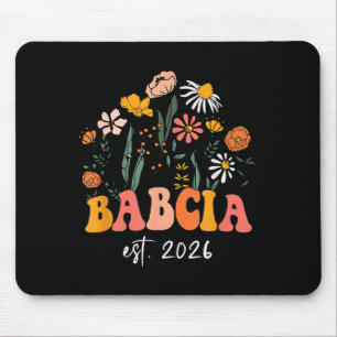 Mousepad Ideias de Revelação de Bebê Novo Wildflowers Babci