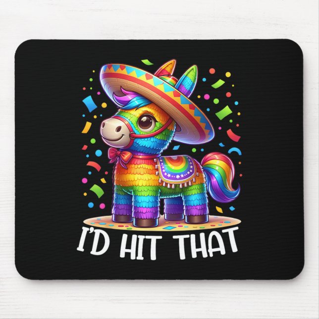 Mousepad Ideias Divertidas do Cinco De Mayo Eu Acertaria Aq (Frente)