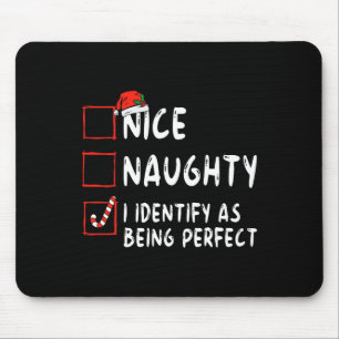 Mousepad Identificar Como Divertido Perfeito Travesso Lista
