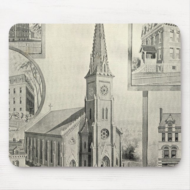 Mousepad Igreja da Concepção Imaculada, Waterbury (Frente)