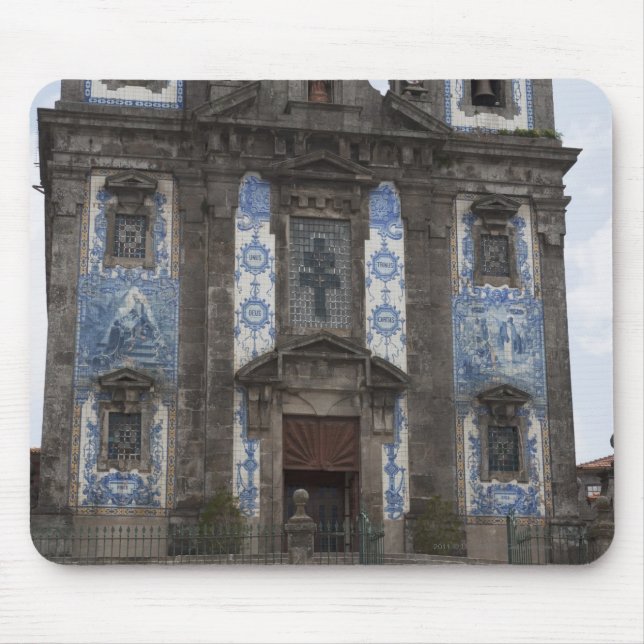 Mousepad Igreja de Santo Ildenfonso com painéis do azulejo (Frente)