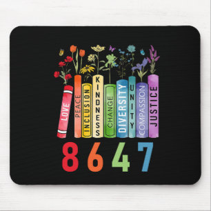 Mousepad Igualdade de Direitos Livro Flor Anti-Trump Femini