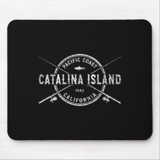 Mousepad Ilha Catalina Ca Varas de Pesca Cruzadas Vintage