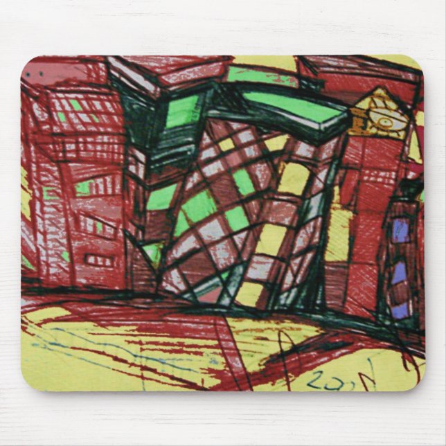 Mousepad ILHA DA CIDADE vermelha (Frente)