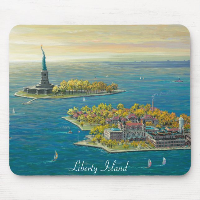 Mousepad Ilha da liberdade, New York (Frente)