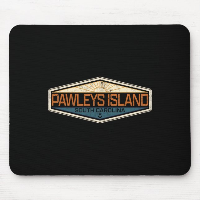 Mousepad Ilha de Pawleys, Carolina do Sul, Distante (Frente)