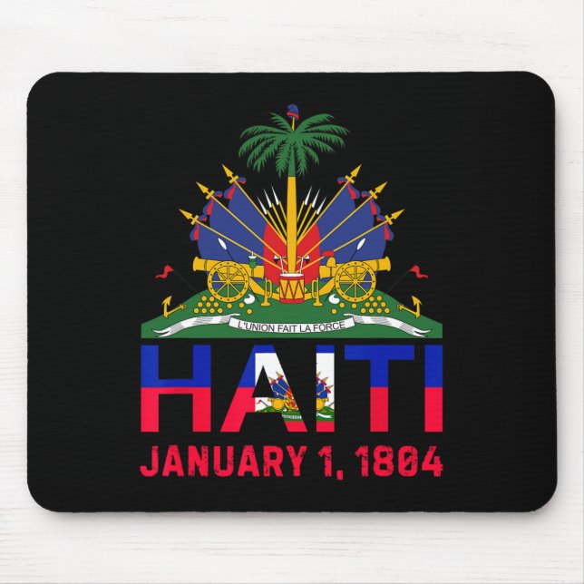 Mousepad Ilha Do Haiti Fora Do Haiti Data Da Independência (Frente)