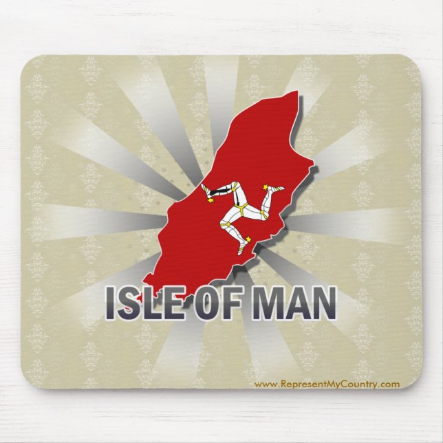 Mousepad Ilha do mapa 2,0 da bandeira do homem (Frente)