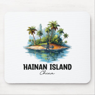 Mousepad Ilha Hainan China Viagem de Surf, V Turístico da Á