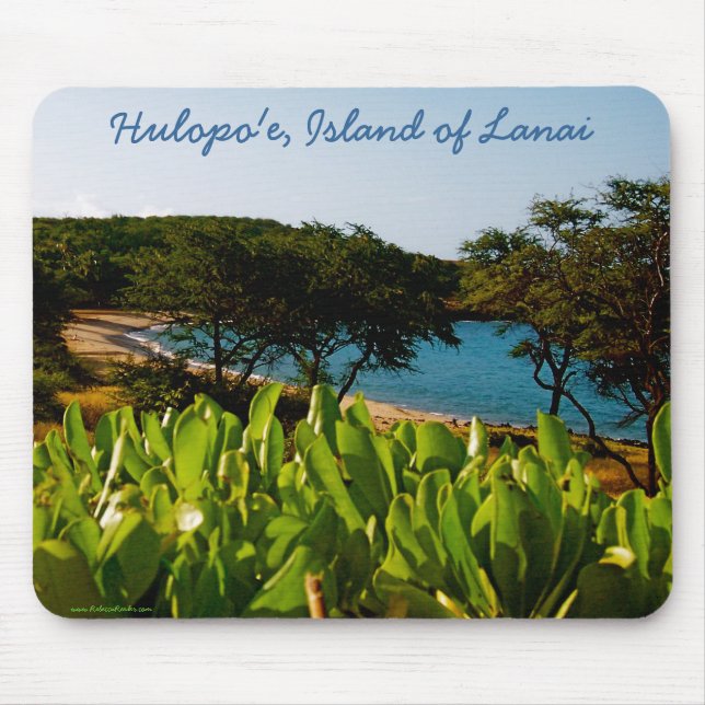 Mousepad Ilha havaiana da foto de Lanai (Frente)
