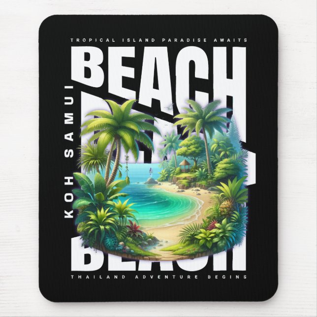 Mousepad Ilha Koh Samui Tailândia (Frente)