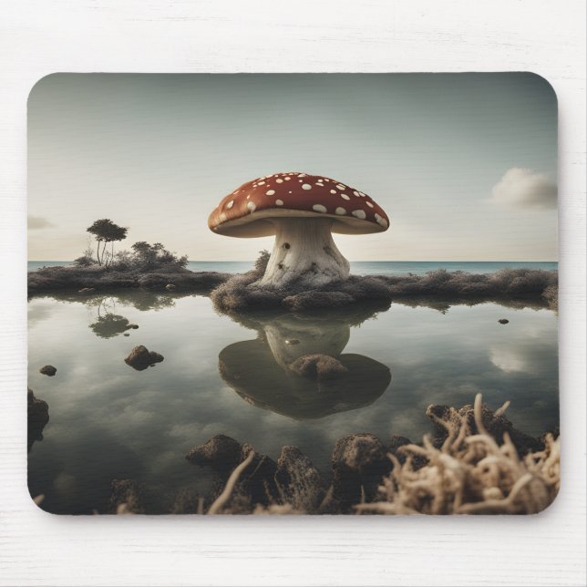 Mousepad Ilha Mushroom de Dali (Frente)