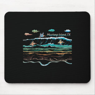 Mousepad Ilha Mustang Texas Tie-dye Pelican Beac Colorful