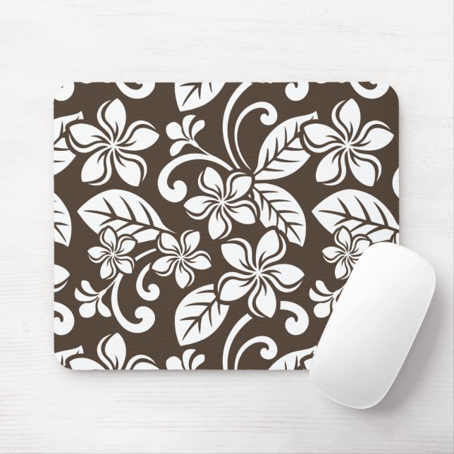 MOUSEPAD ILHA PLUMERIA (CAFÉ BROWN) (Com mouse)