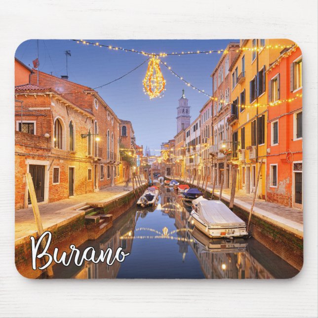 Mousepad Ilha Respiratória De Burano, Itália (Frente)