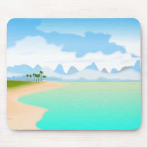 Mousepad Ilha tropical