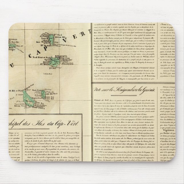 Mousepad Ilhas Cabo Verde África (Frente)