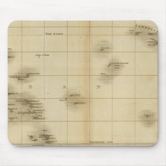 Mousepad Ilhas no Oceano Pacífico (Frente)