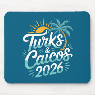 Mousepad Ilhas Turcas e Caicos Lembranças 2026 Arte Gráfica