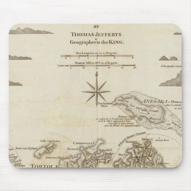 Mousepad Ilhas Virgens (Frente)