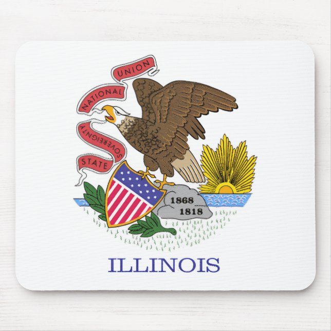 Mousepad Illinois Flag (Frente)